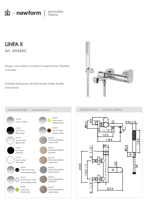 Newform: serie Linfa zona doccia - immagine 14