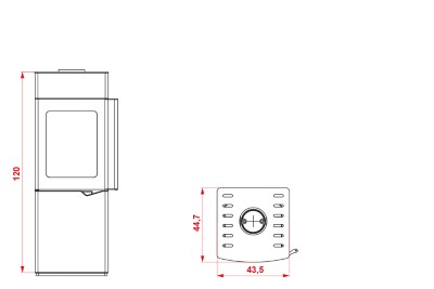 Palazzetti: Stufa a Legna Eva 8 Kw. - immagine 2