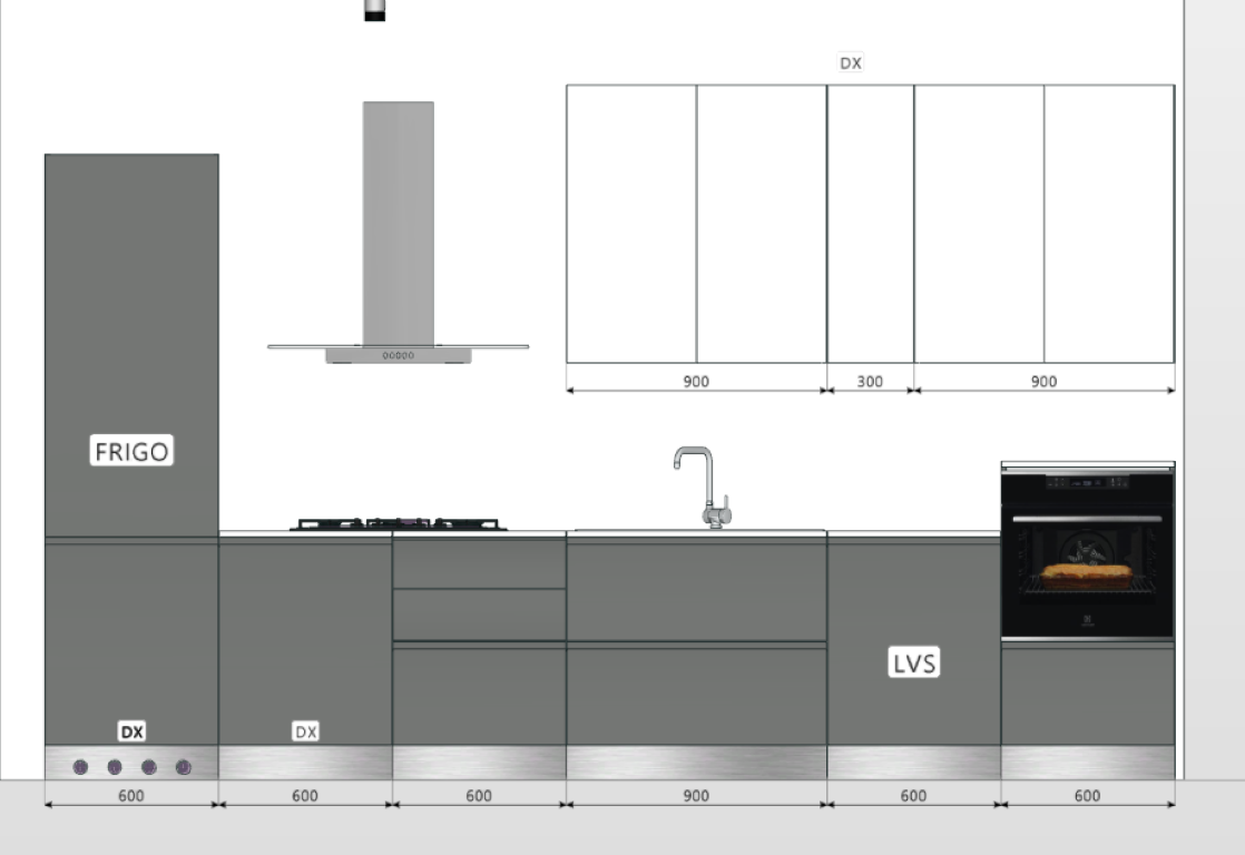Ar Tre Cucina Flo Composizione da ml.3,90 - immagine 7
