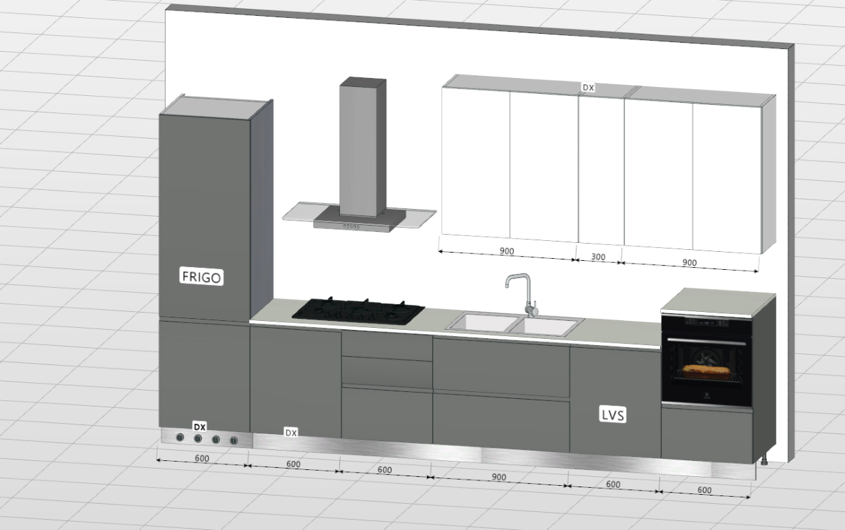 Ar Tre Cucina Flo Composizione da ml.3,90 - immagine 11