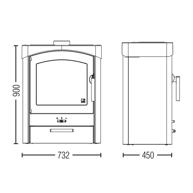 Austroflamm: Stufa a Legna Pallas 9 Kw - immagine 8