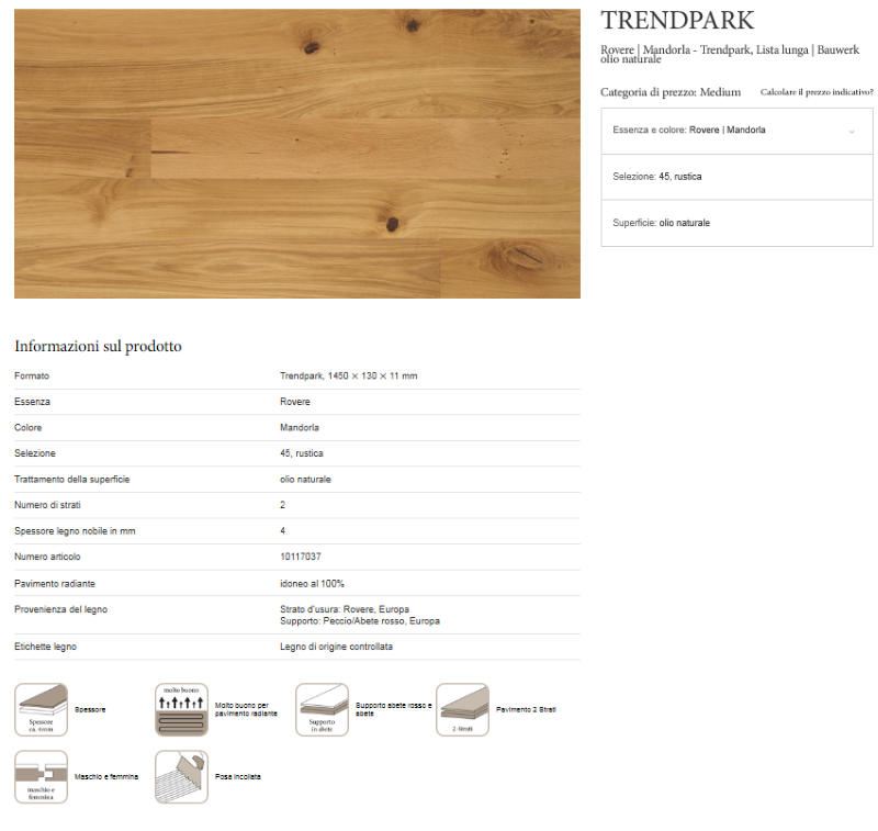 Bauwerk Casapark 181 Click Rovere Crema - immagine 4