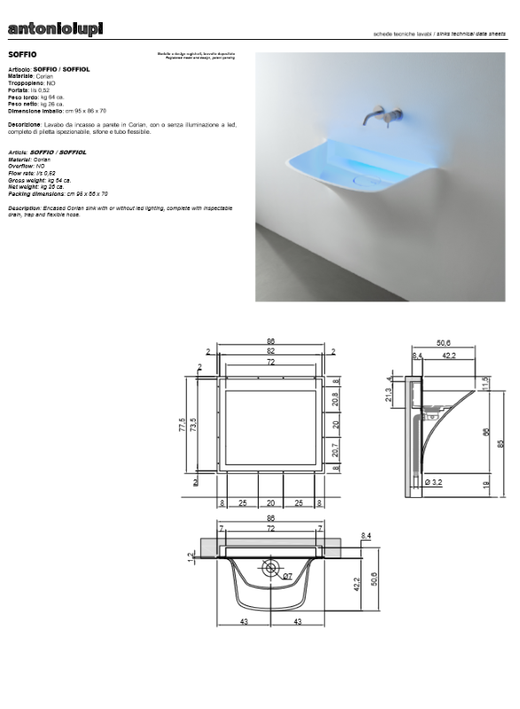 Antoniolupi: Lavabo Soffio - immagine 9