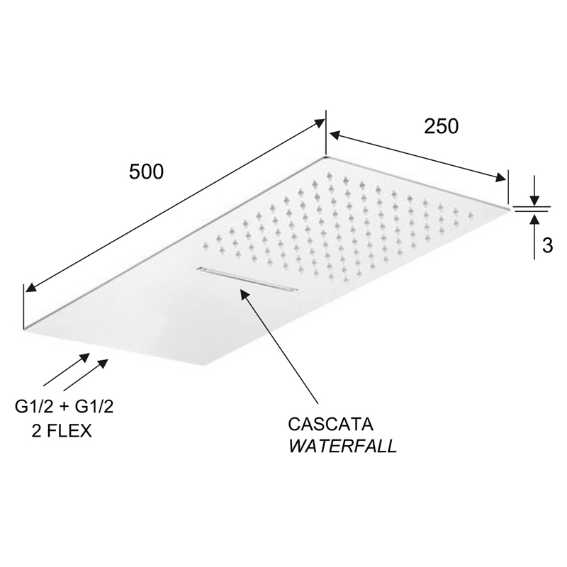 Remer Soffione Doccia Slim