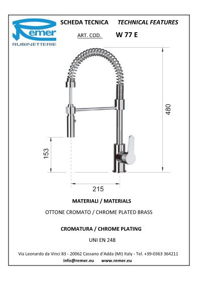 Remer Rubinetto Cucina Winner - immagine 4