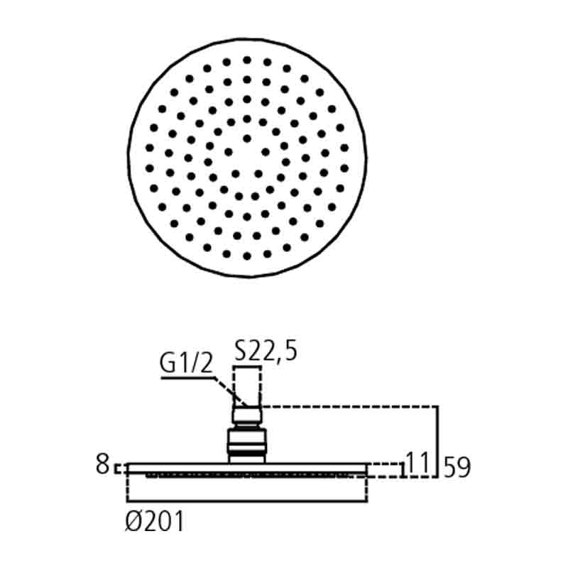 Ideal Standard Soffione tondo